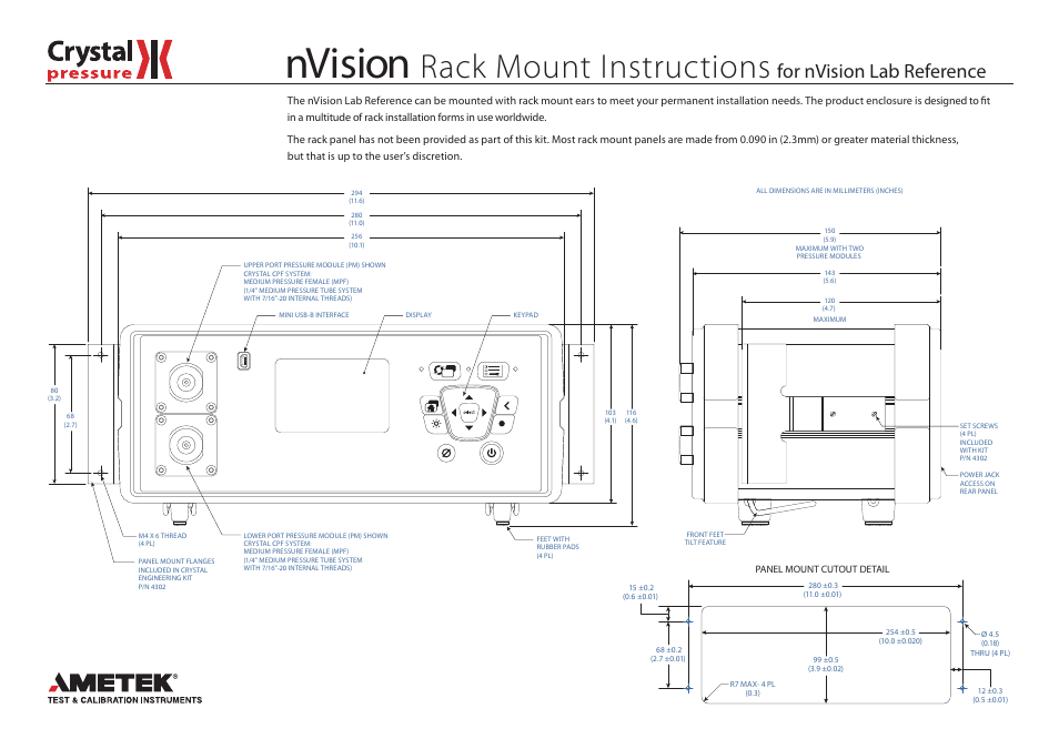 Crystal nVision Lab Reference User Manual | 2 pages