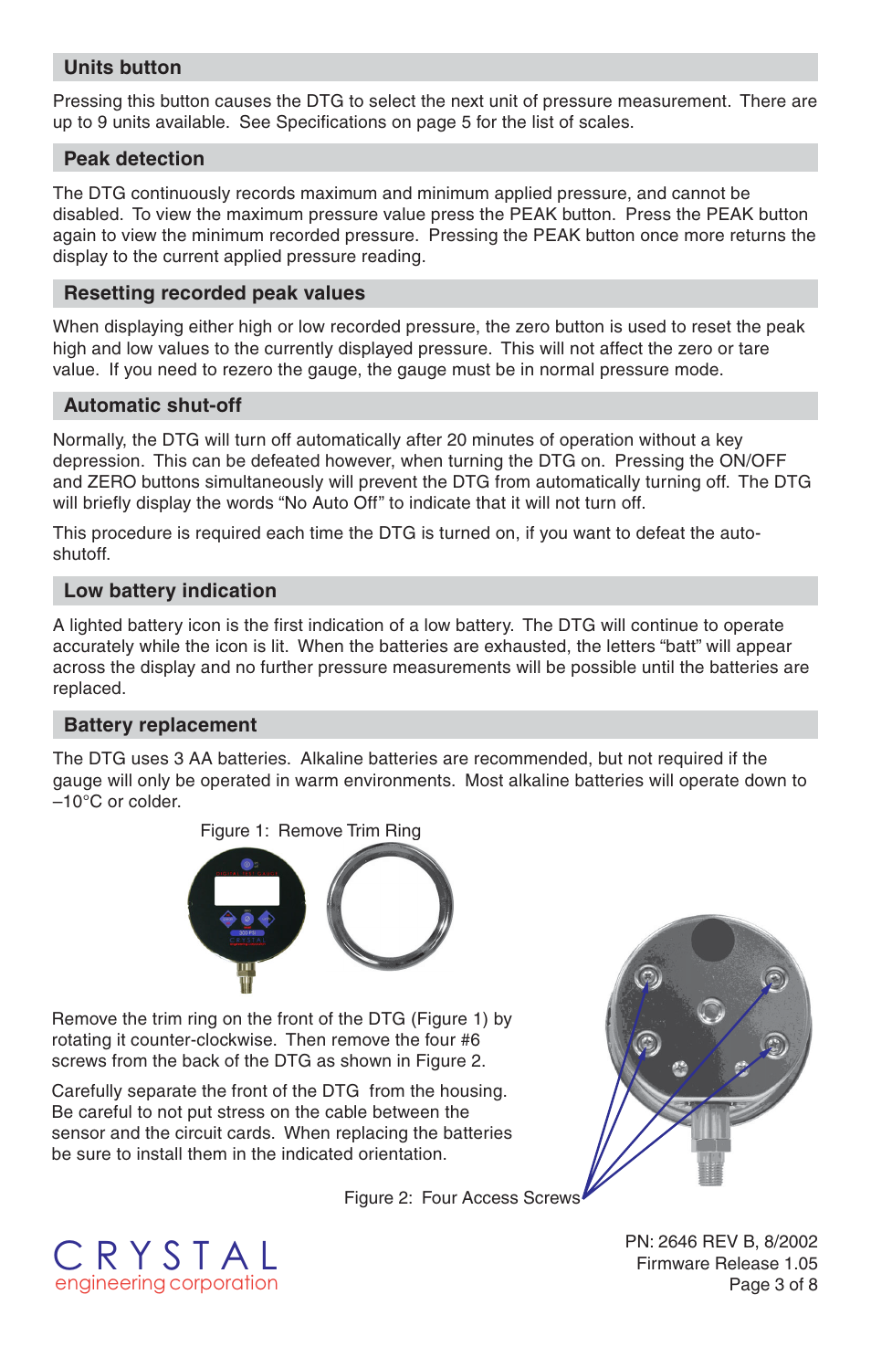 Crystal DTG User Manual | Page 3 / 8