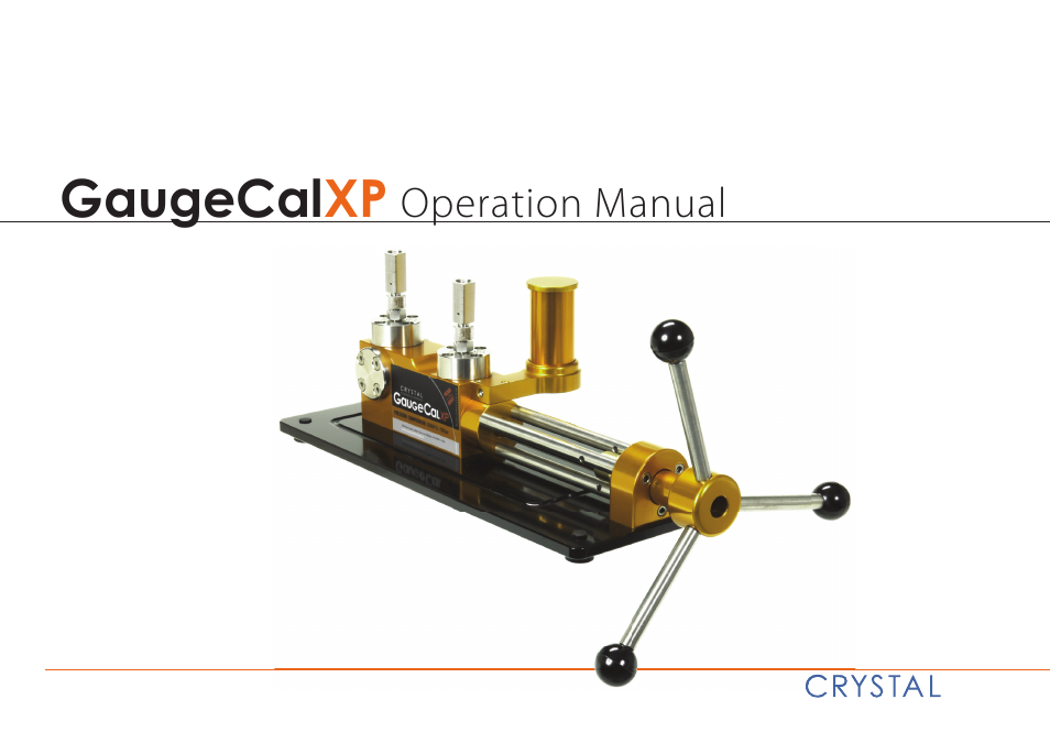 Crystal GaugeCalXP User Manual | 12 pages