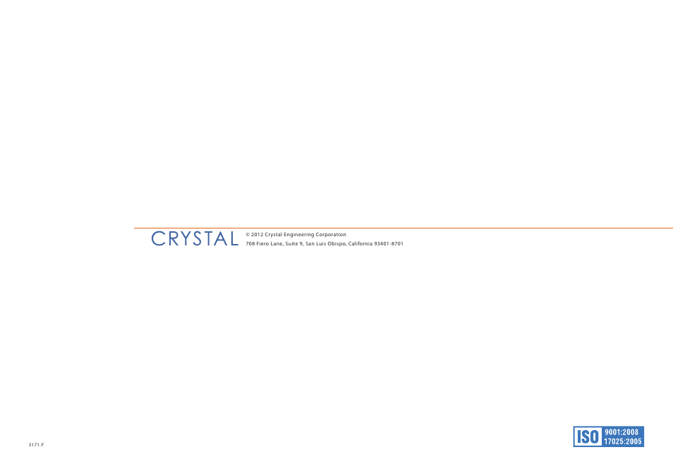 Crystal GaugeCalXP User Manual | Page 12 / 12