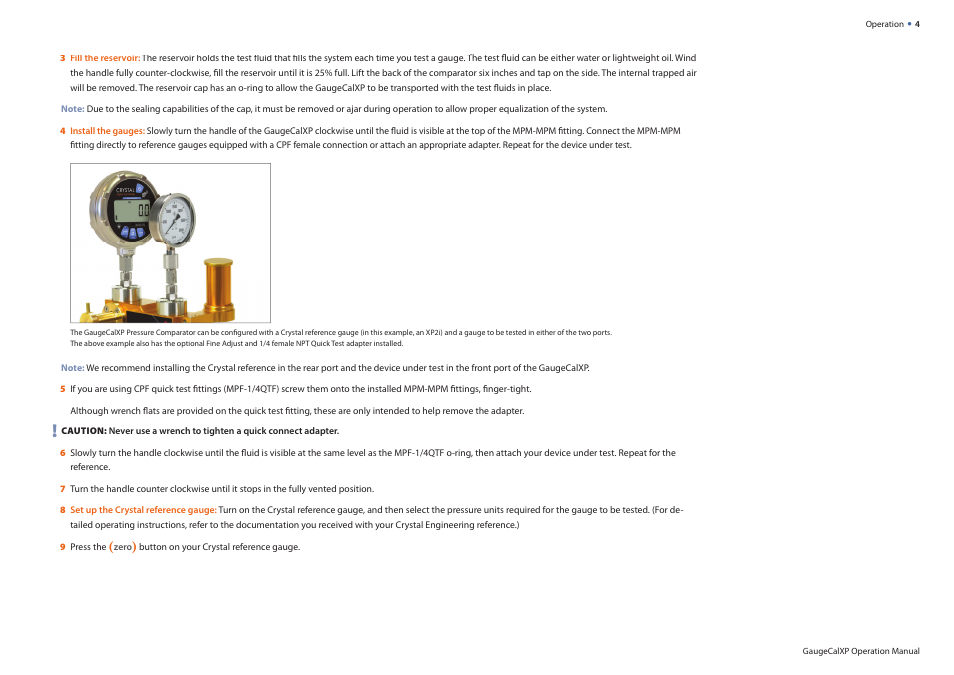 Crystal GaugeCalXP User Manual | Page 6 / 12