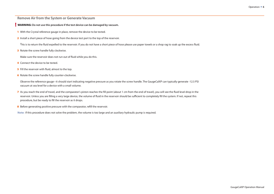 Crystal GaugeCalXP User Manual | Page 8 / 12