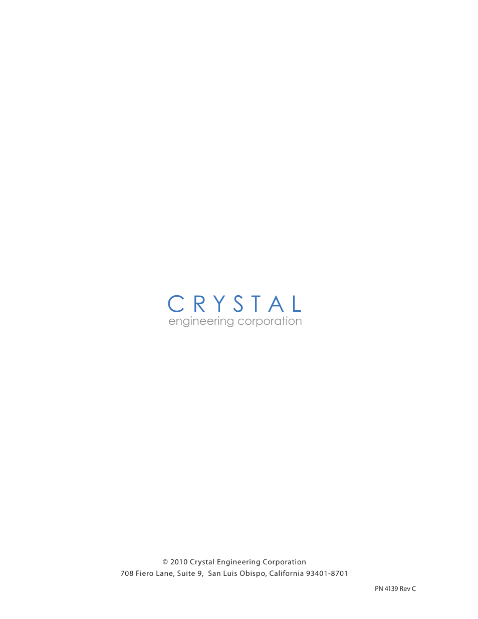 Crystal GaugeCalXP Rebuild Kit User Manual | Page 8 / 8