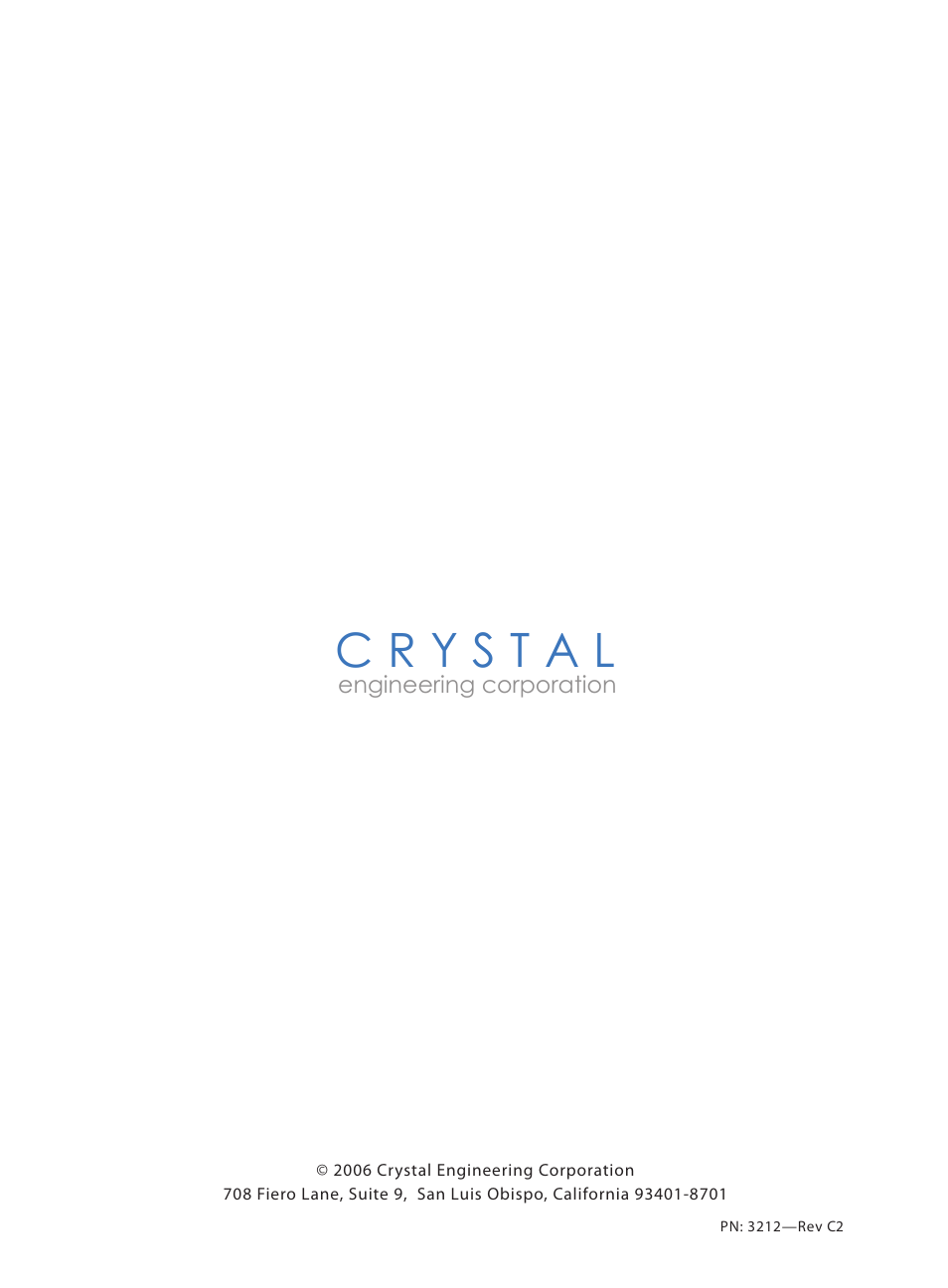 Crystal DataLoggerXP User Manual | Page 21 / 21