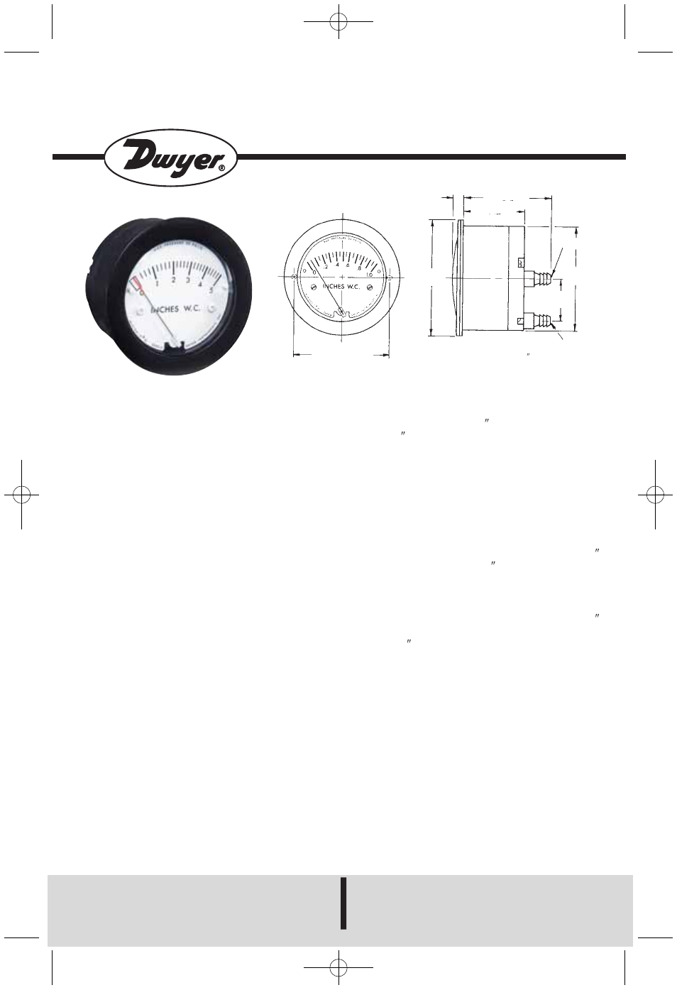 Dwyer Series 2-5000 Minihelic  II User Manual | 2 pages