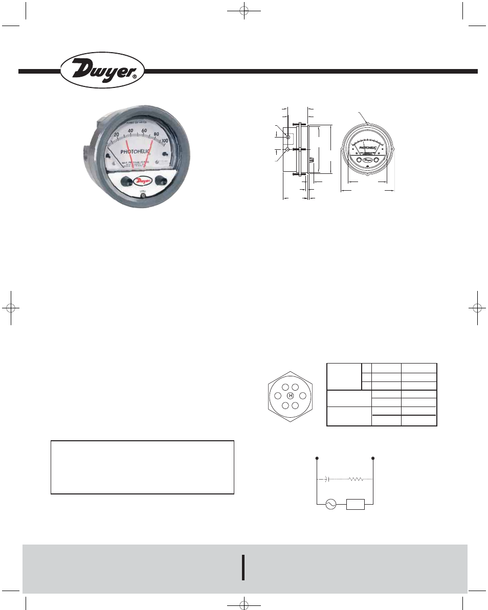 Dwyer 3000MRS User Manual | 2 pages
