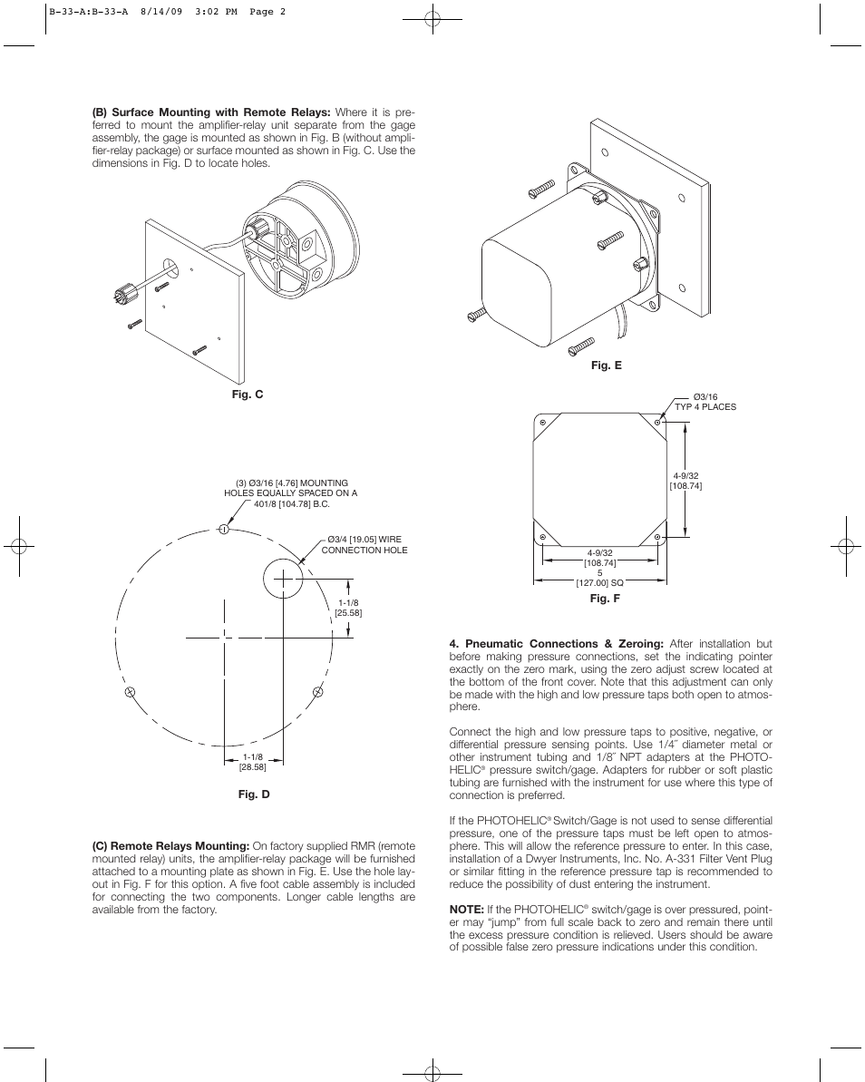 Dwyer A3000 User Manual | Page 2 / 4