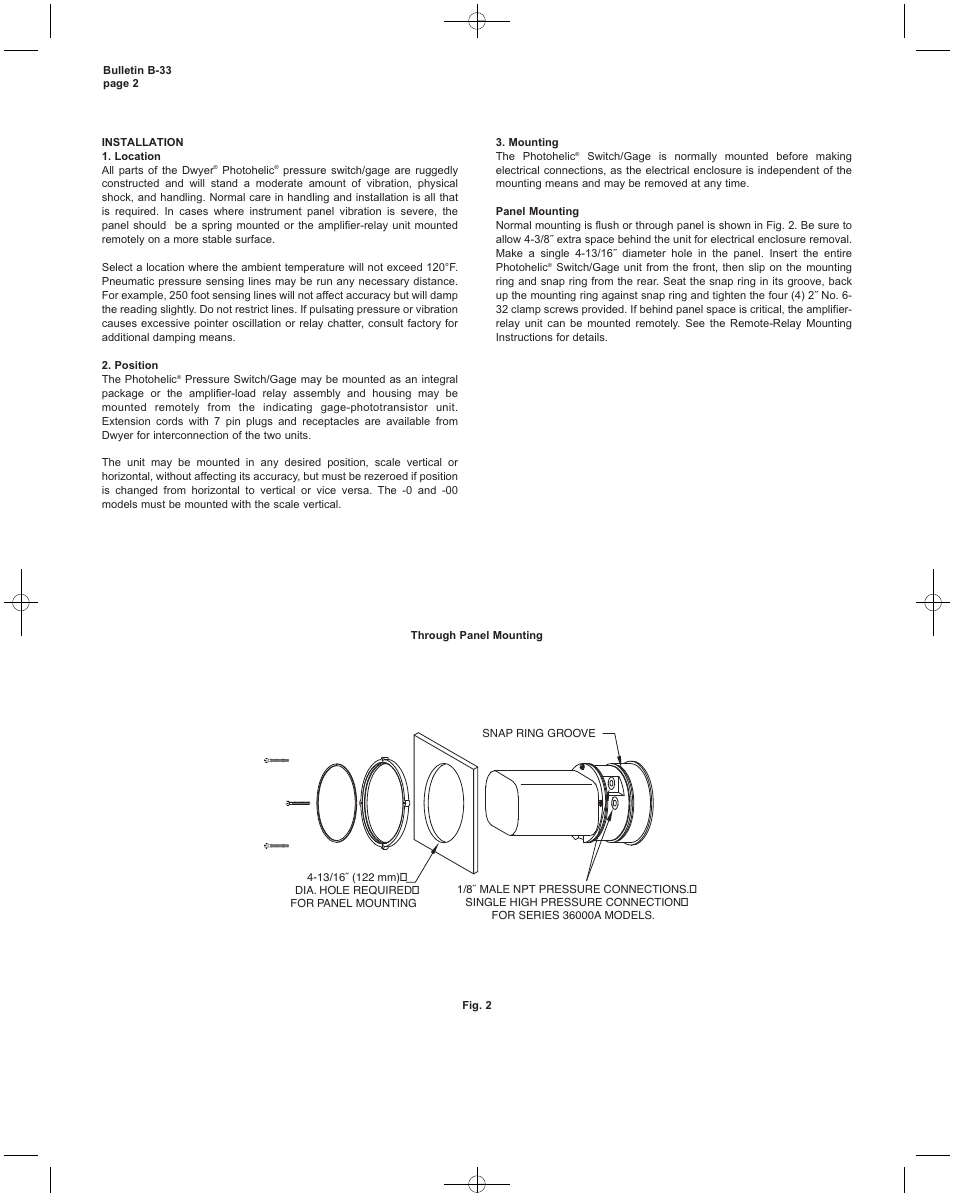 Dwyer 3000 User Manual | Page 2 / 12