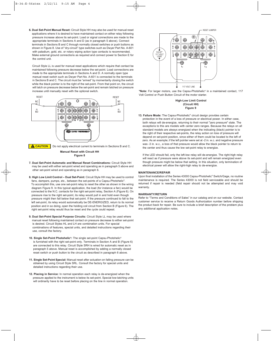Dwyer 43000 User Manual | Page 4 / 6