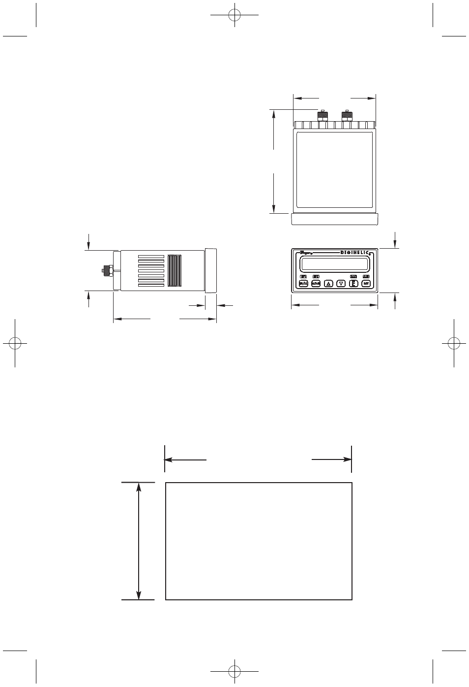 1dimensions | Dwyer DH User Manual | Page 2 / 20