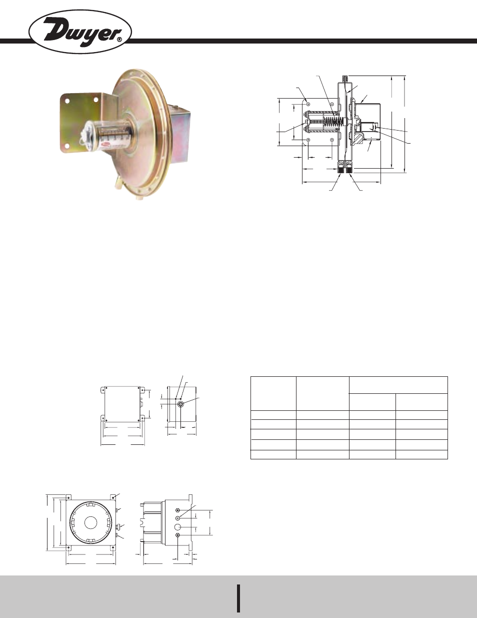 Dwyer 1630 User Manual | 2 pages