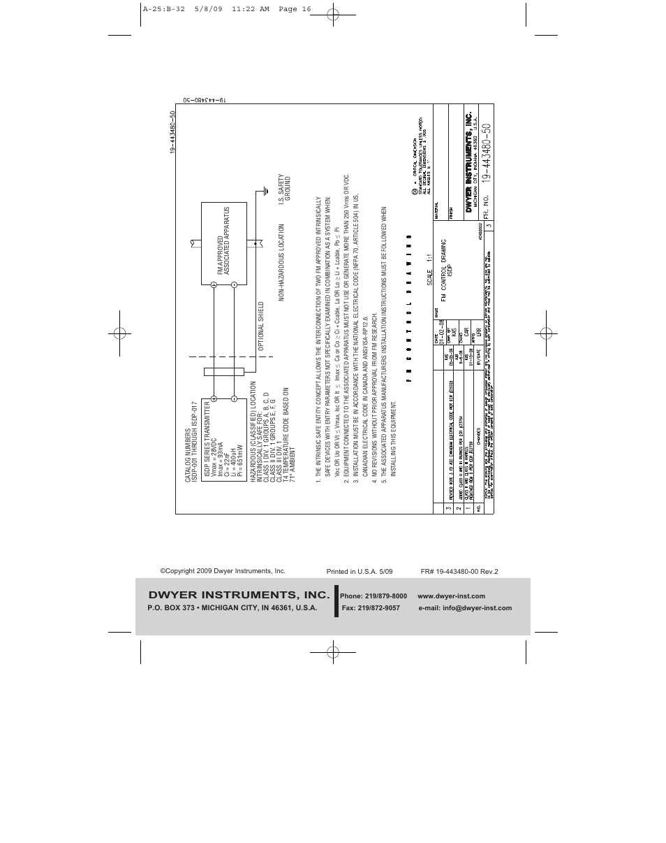 Dwyer instruments, inc | Dwyer ISDP User Manual | Page 16 / 16