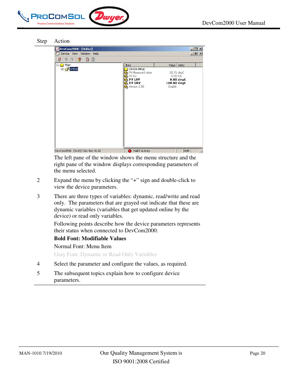 Dwyer DevCom2000 User Manual | Page 20 / 42