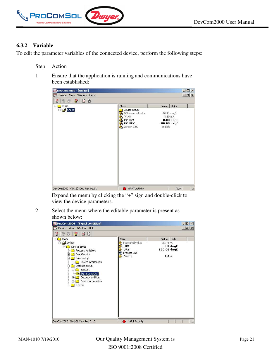 Dwyer DevCom2000 User Manual | Page 21 / 42