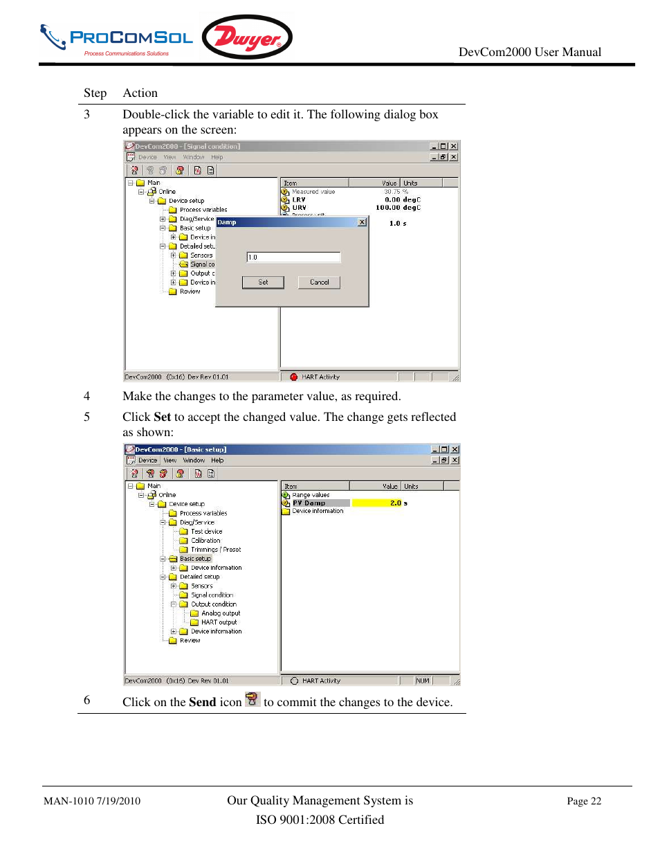 Dwyer DevCom2000 User Manual | Page 22 / 42