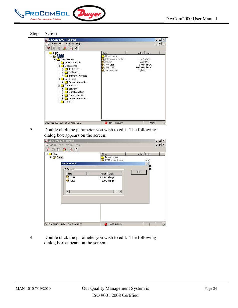 Dwyer DevCom2000 User Manual | Page 24 / 42