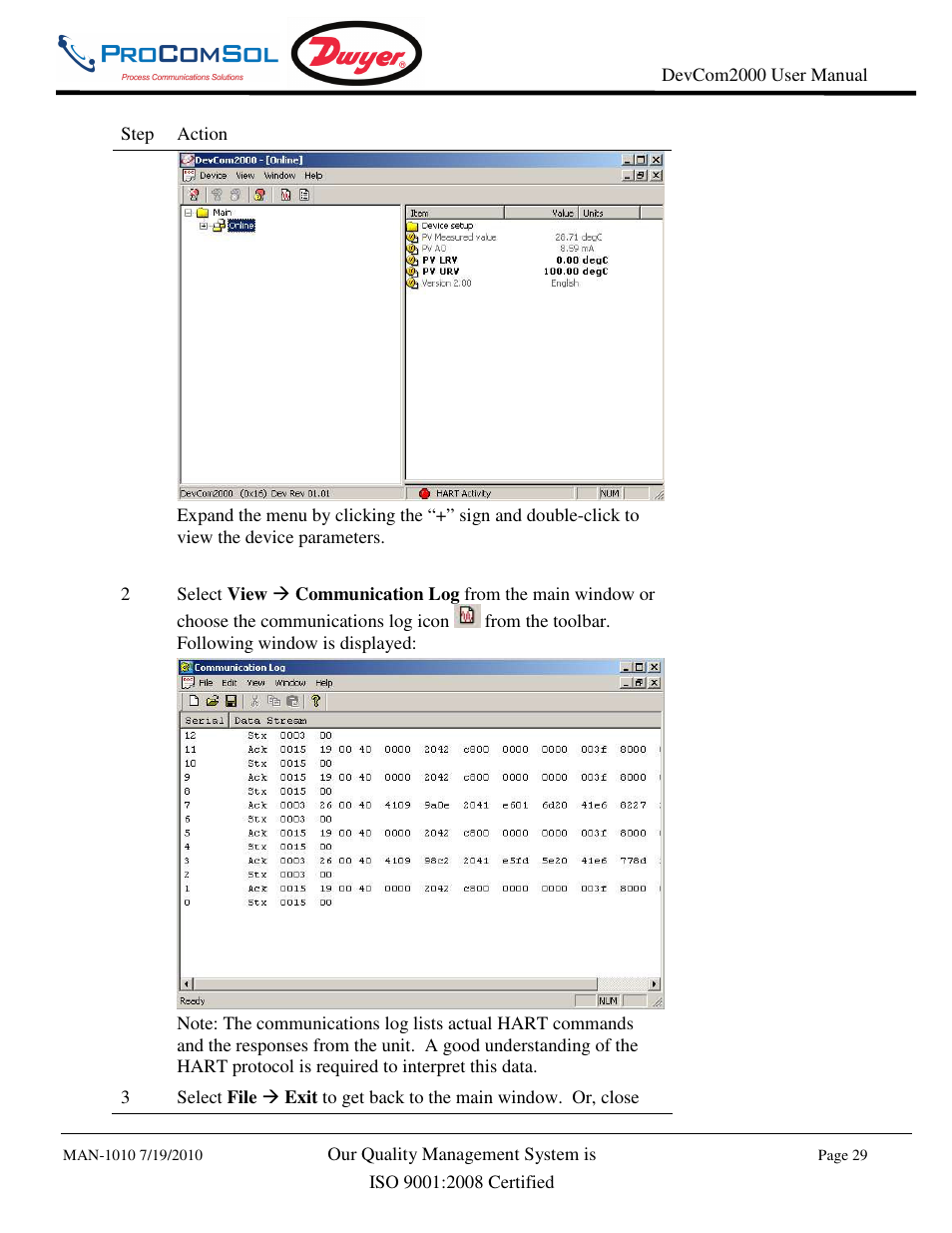 Dwyer DevCom2000 User Manual | Page 29 / 42