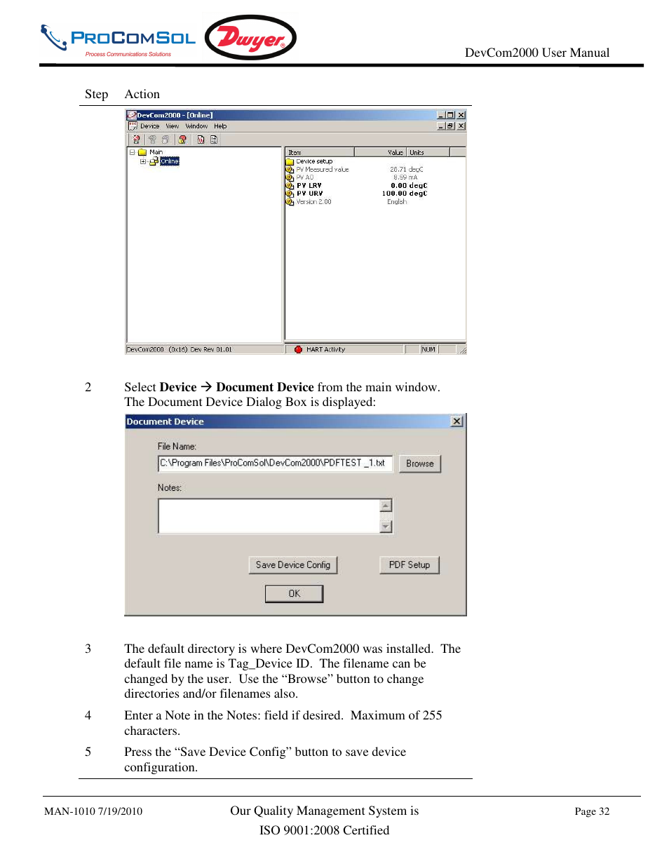 Dwyer DevCom2000 User Manual | Page 32 / 42