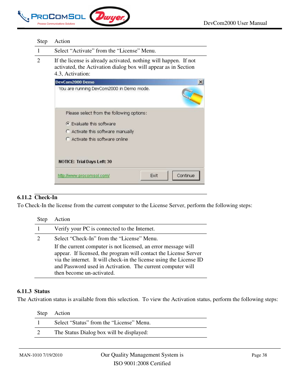 Dwyer DevCom2000 User Manual | Page 38 / 42