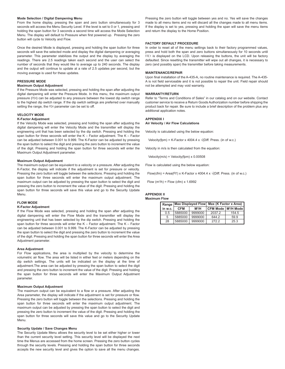 Dwyer A-435-A User Manual | Page 2 / 6