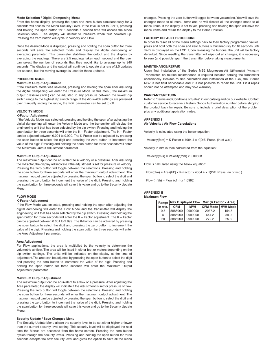 Dwyer MS2 User Manual | Page 5 / 8