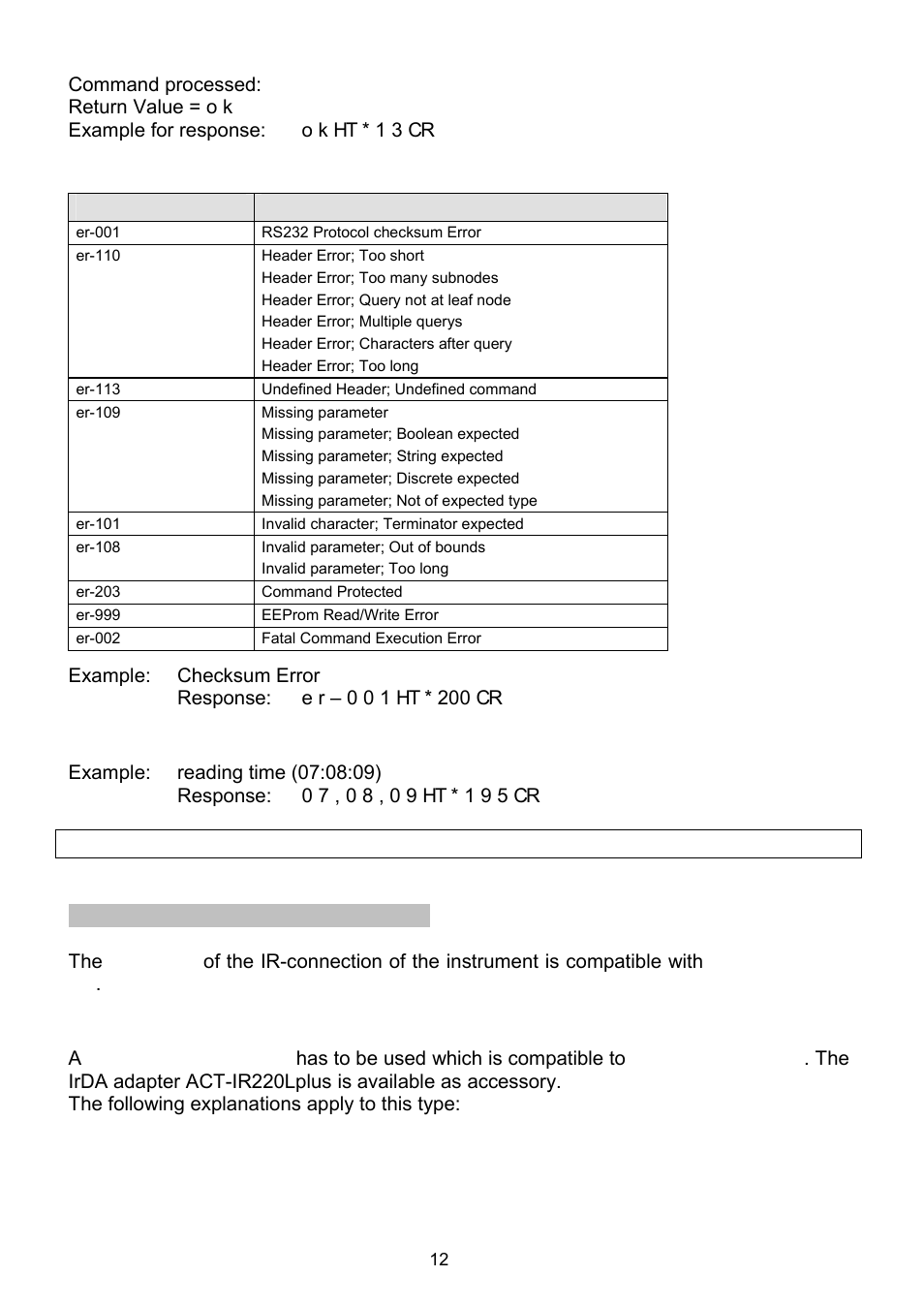 2 ir-hardware, Of the instrument | Dwyer HM35 User Manual | Page 13 / 28