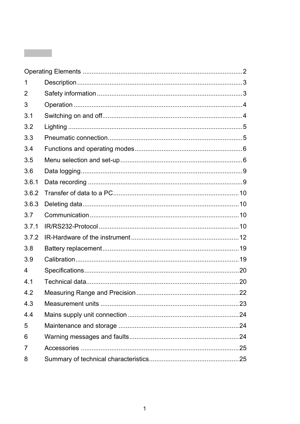 Operating instructions | Dwyer HM35 User Manual | Page 2 / 28