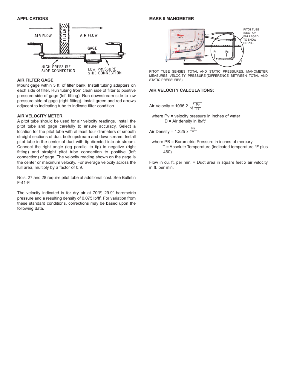 Dwyer Mark II User Manual | Page 2 / 4