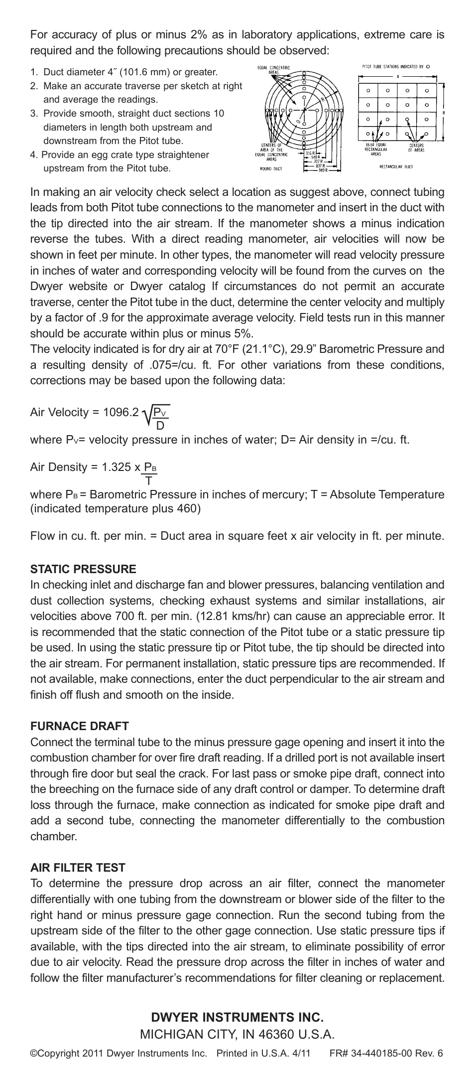 Dwyer 422 User Manual | Page 2 / 2