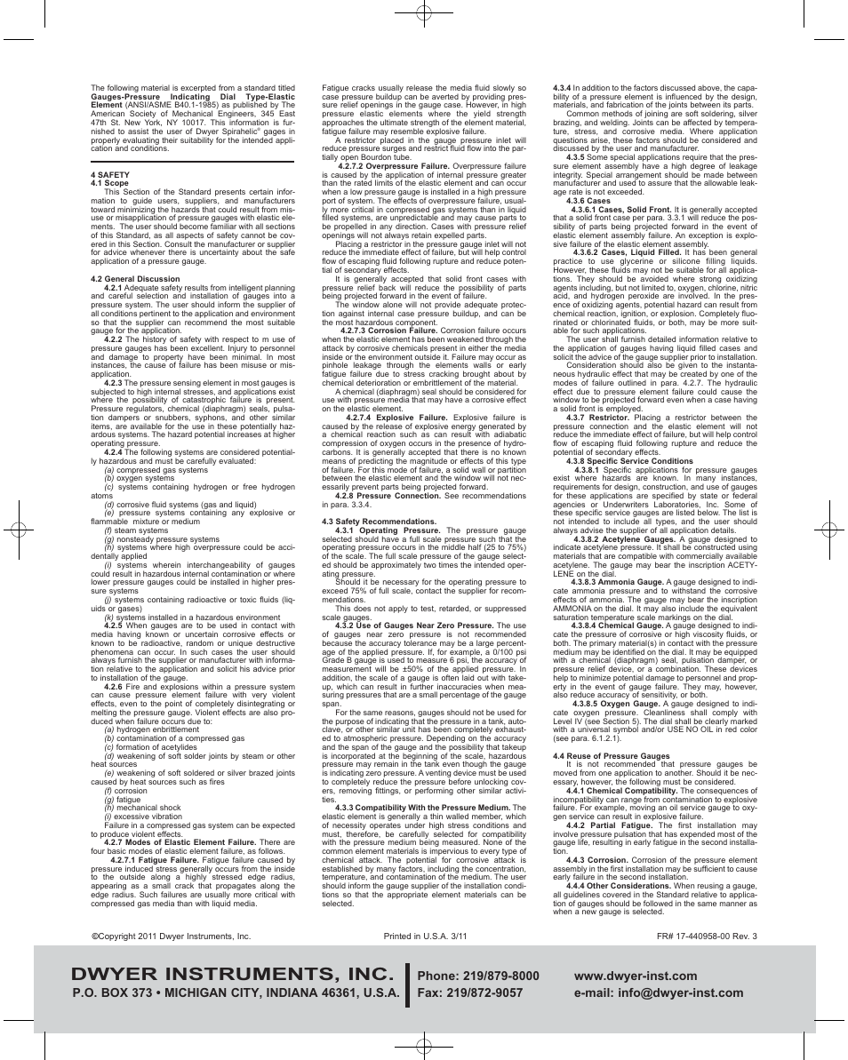 Dwyer instruments, inc | Dwyer 7314D User Manual | Page 2 / 2