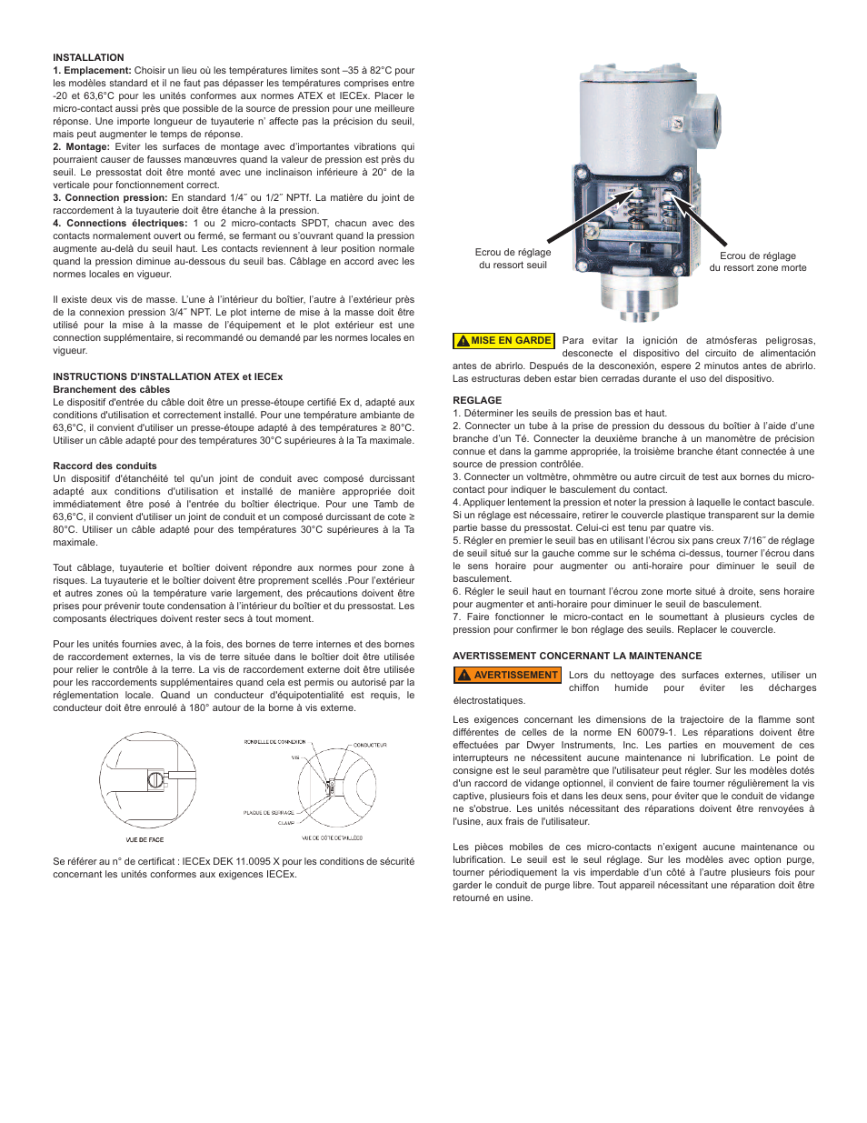 Dwyer SA1100 User Manual | Page 6 / 8