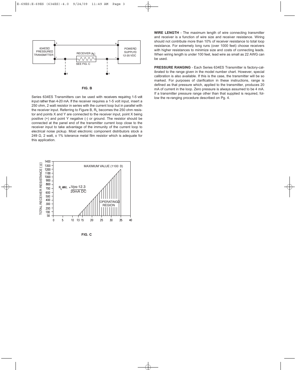 Dwyer 634ES User Manual | Page 3 / 4