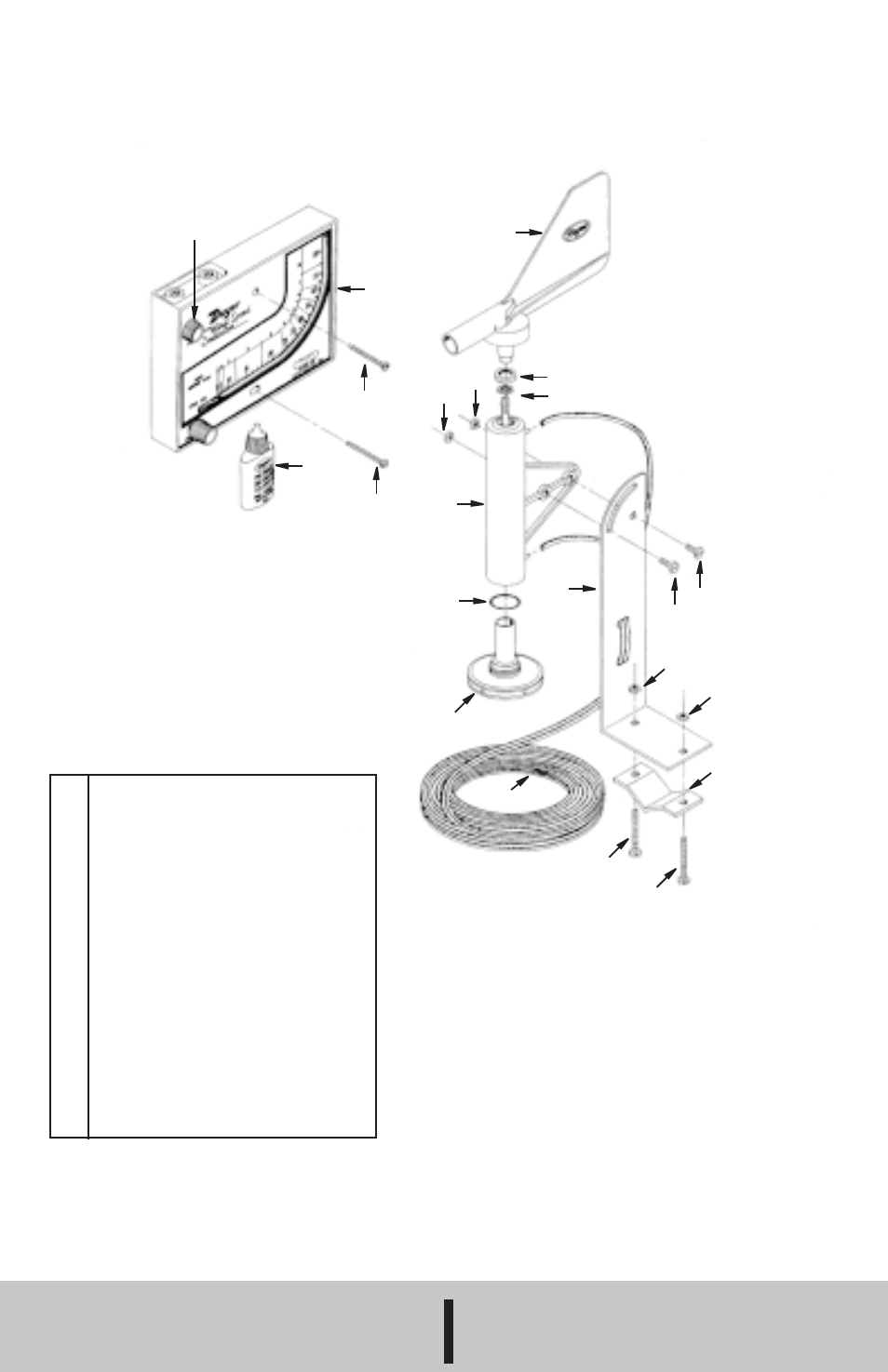 Bulletin h-89 wind speed indicator parts | Dwyer Mark II WSI User Manual | Page 4 / 4