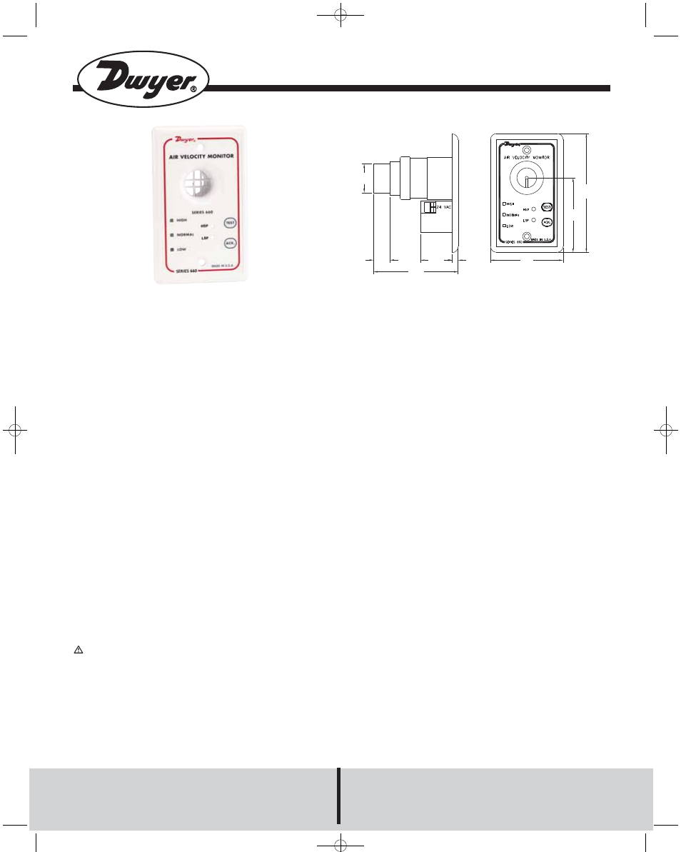 Dwyer 660 User Manual | 2 pages