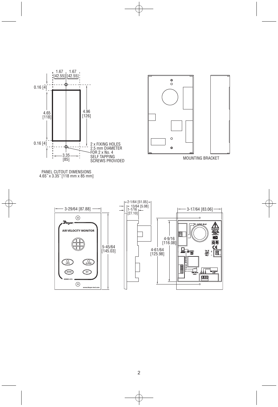 Dwyer 670 User Manual | Page 3 / 16