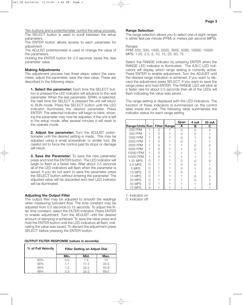 Dwyer 641 User Manual | Page 3 / 4