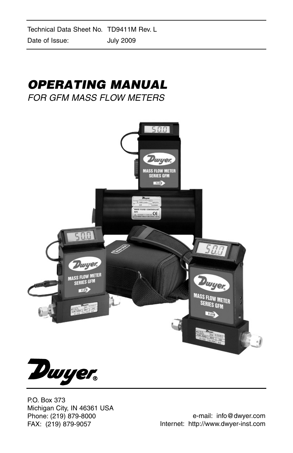 Dwyer GFM User Manual | 32 pages