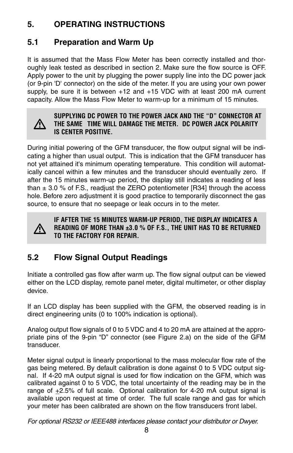 Dwyer GFM User Manual | Page 12 / 32