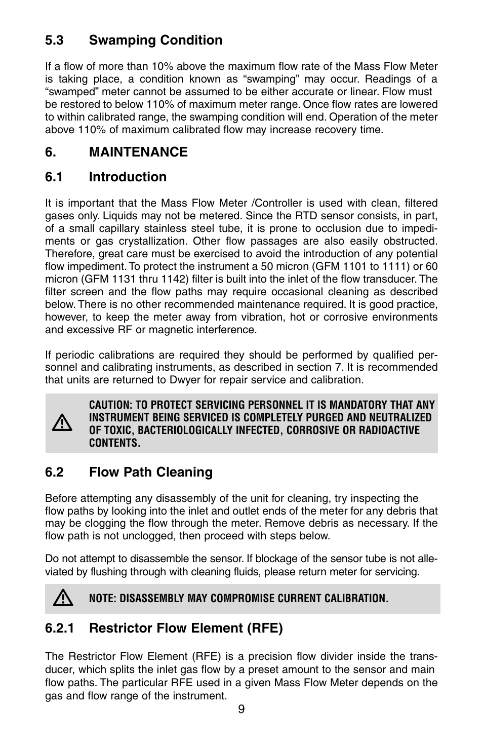 Dwyer GFM User Manual | Page 13 / 32
