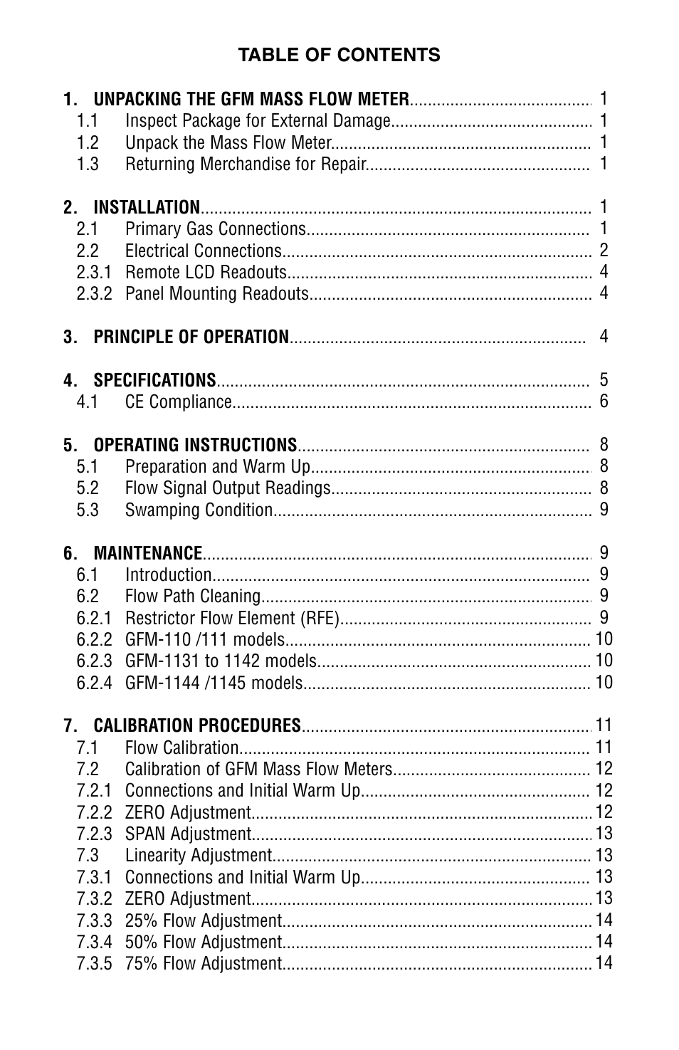 Dwyer GFM User Manual | Page 3 / 32