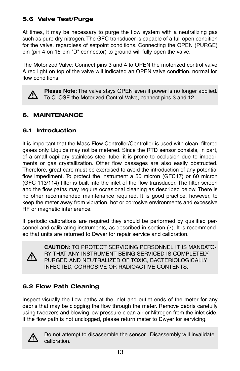 Dwyer GFC User Manual | Page 17 / 40