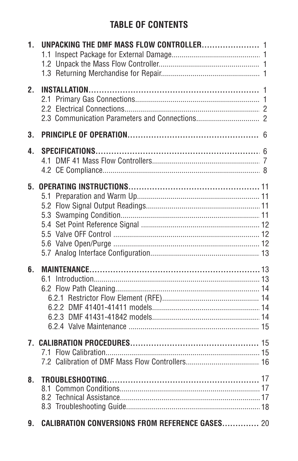 Dwyer DMF User Manual | Page 2 / 44