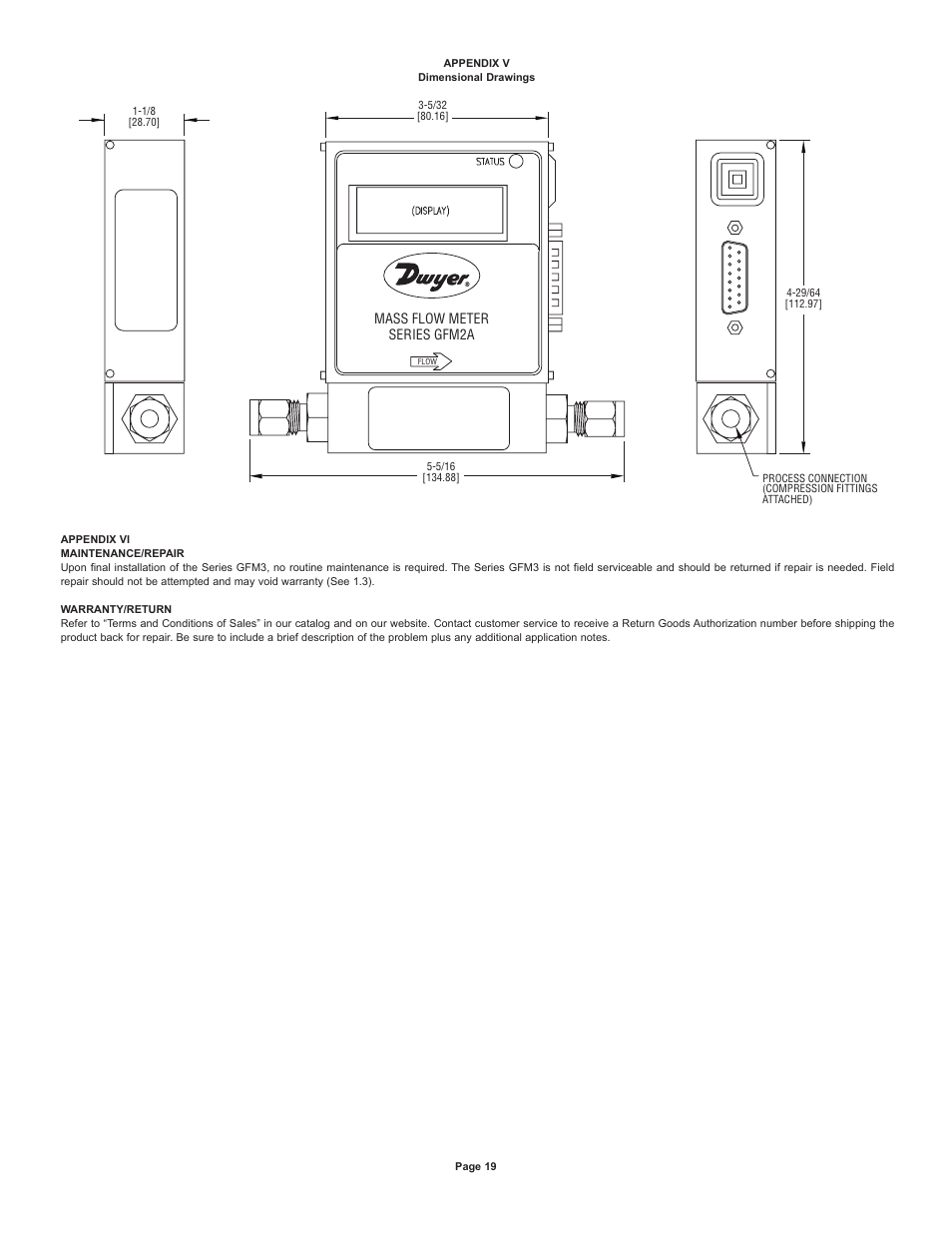 Dwyer GFM2 User Manual | Page 19 / 20