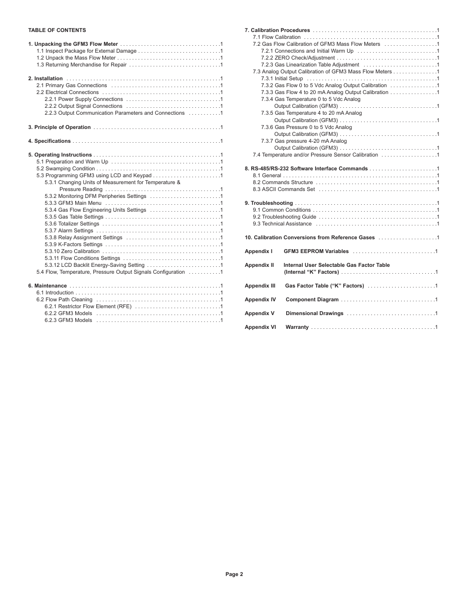 Dwyer GFM4 User Manual | Page 2 / 22