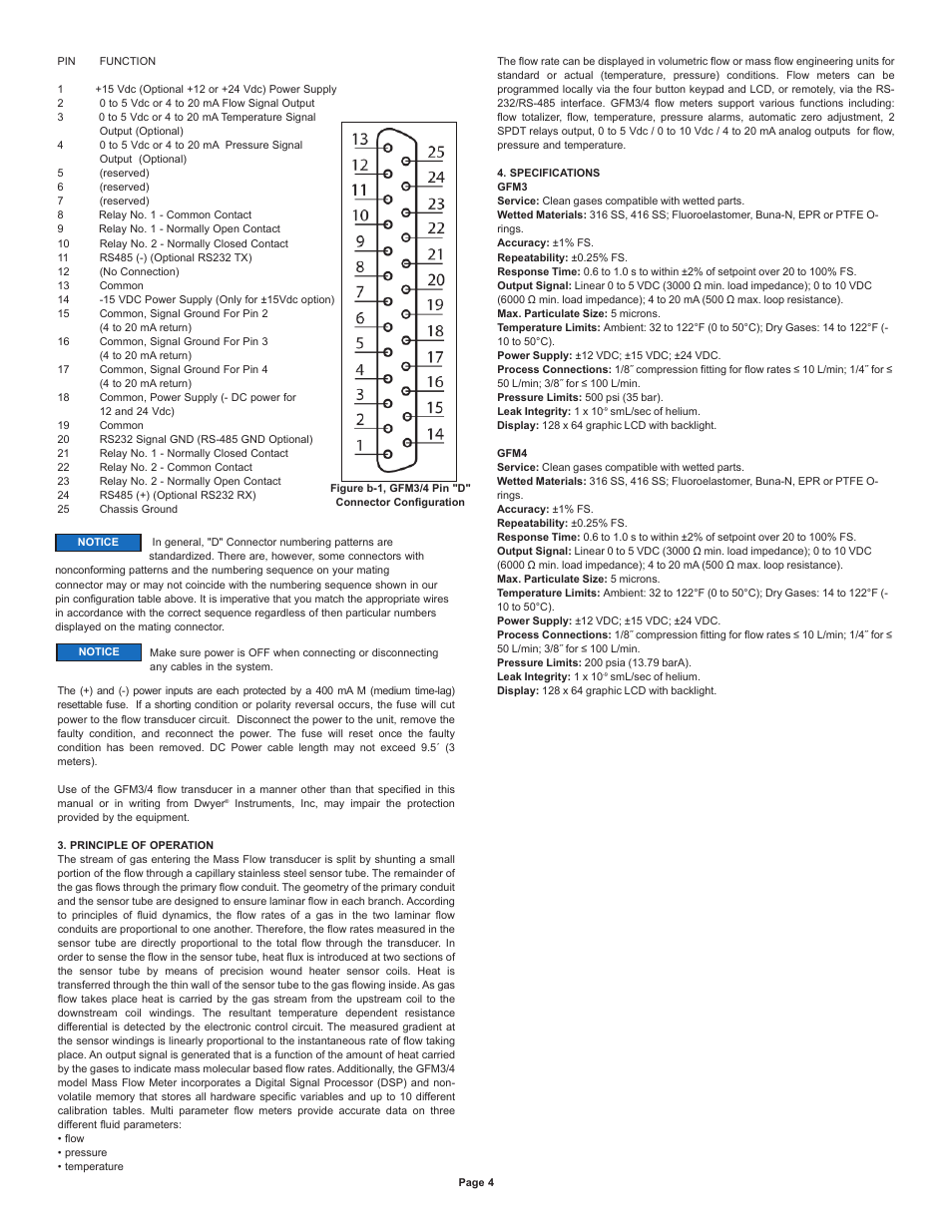 Dwyer GFM4 User Manual | Page 4 / 22