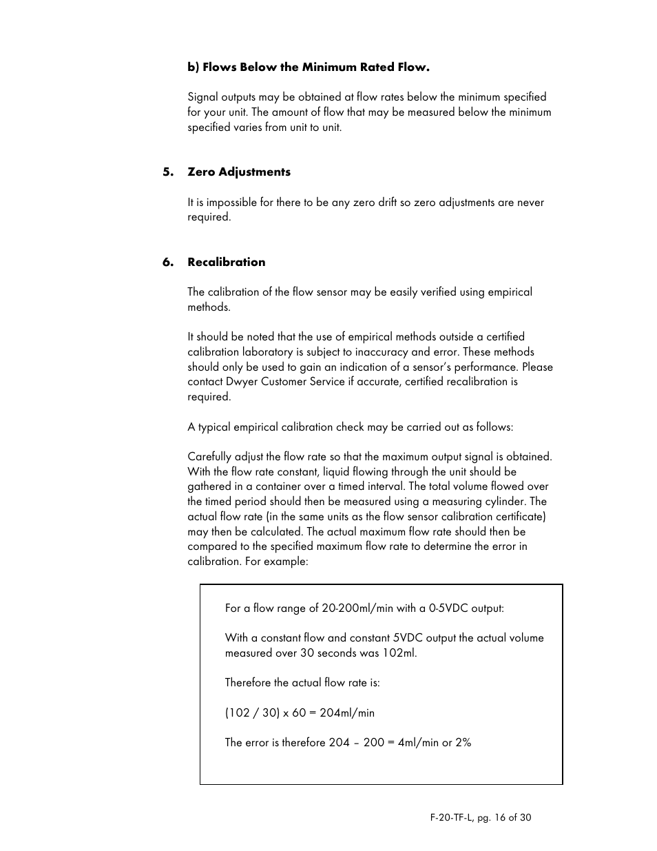 Dwyer TFM-LP User Manual | Page 16 / 30