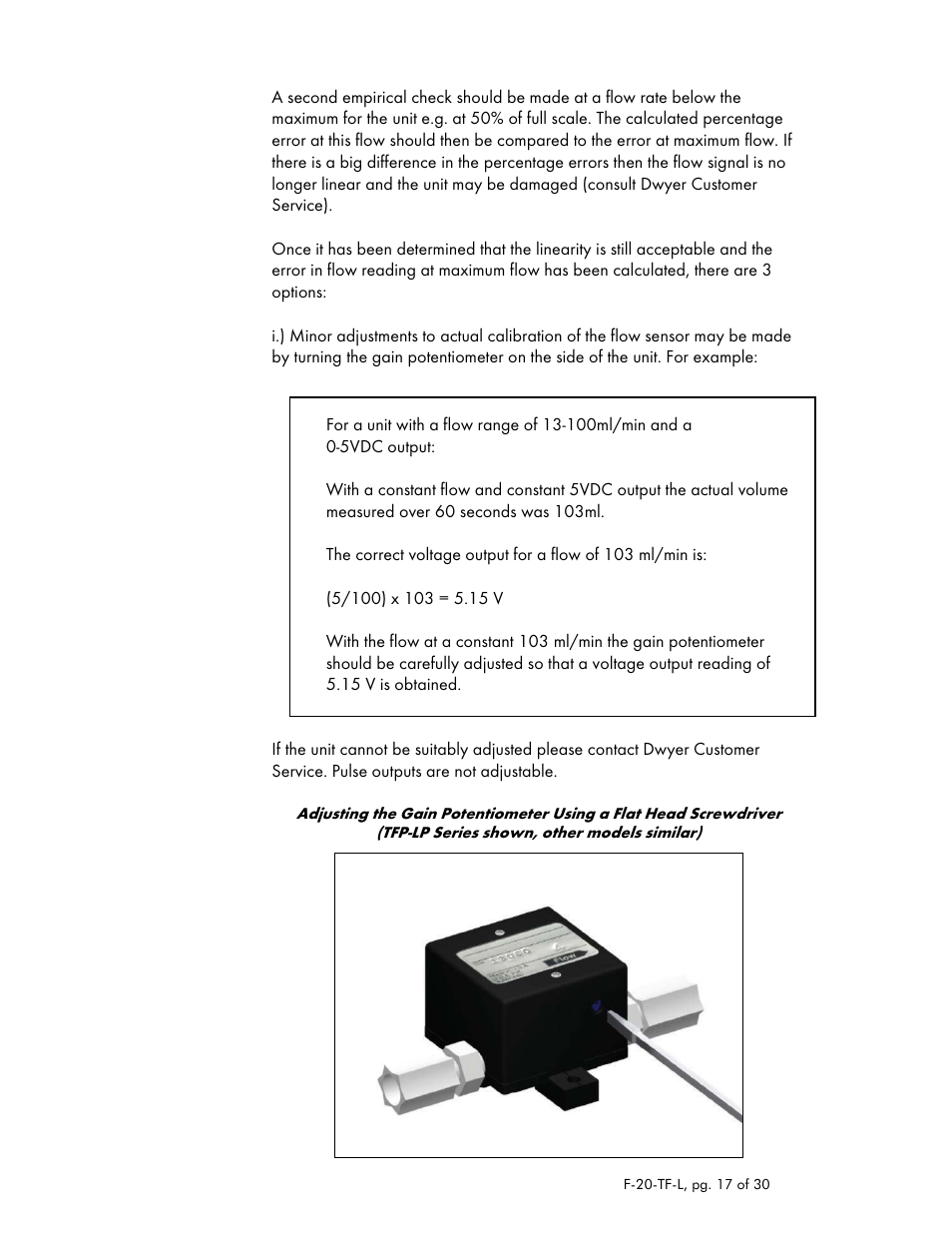 Dwyer TFM-LP User Manual | Page 17 / 30