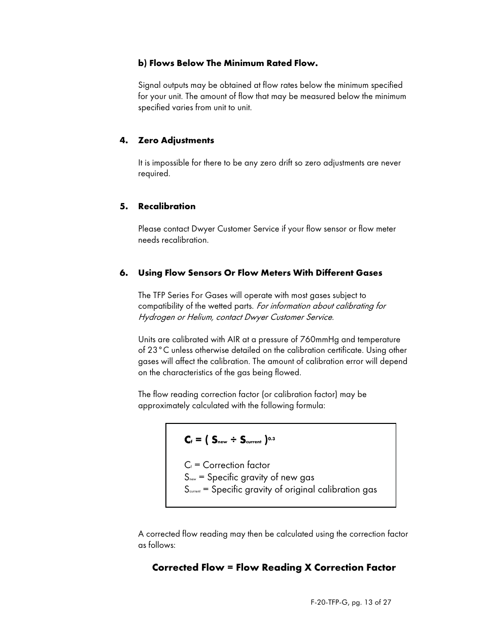 Dwyer TFP-GV User Manual | Page 13 / 27