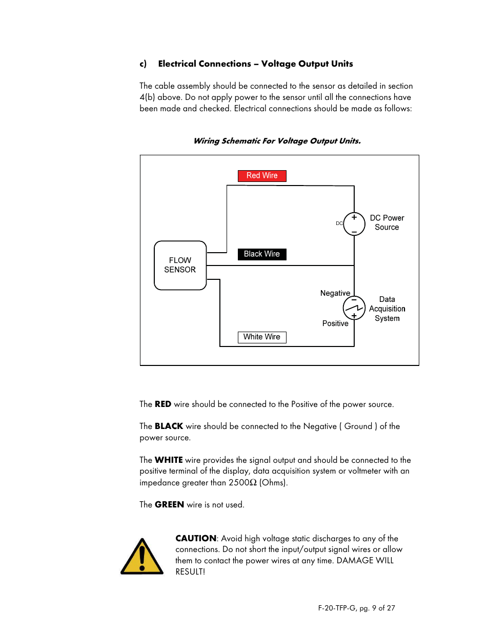 Dwyer TFP-GV User Manual | Page 9 / 27