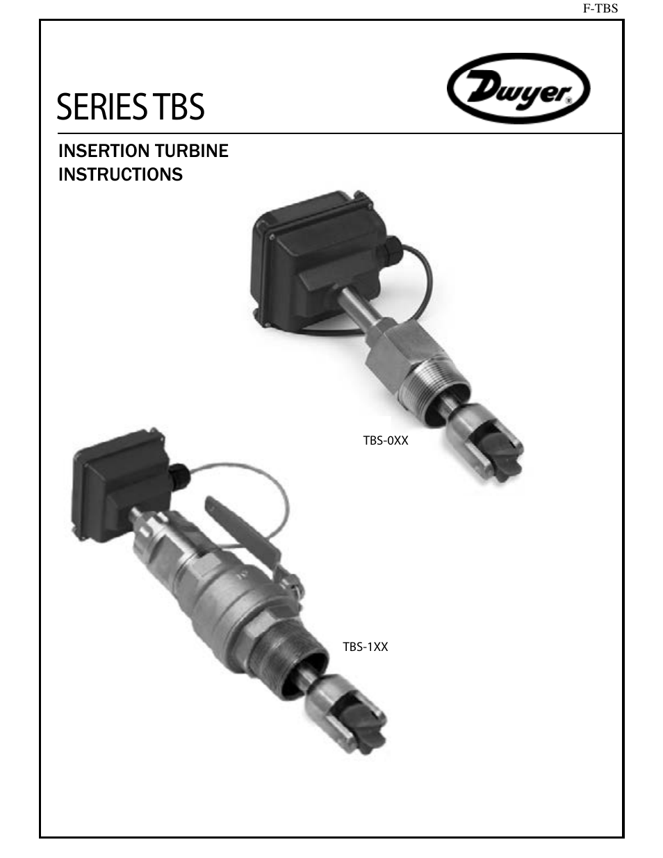 Dwyer TBS User Manual | 7 pages